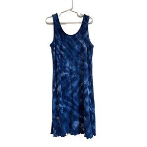 Abercrombie Kids blue tie dye dress sleeveless lightweight stretchy Size 11/12